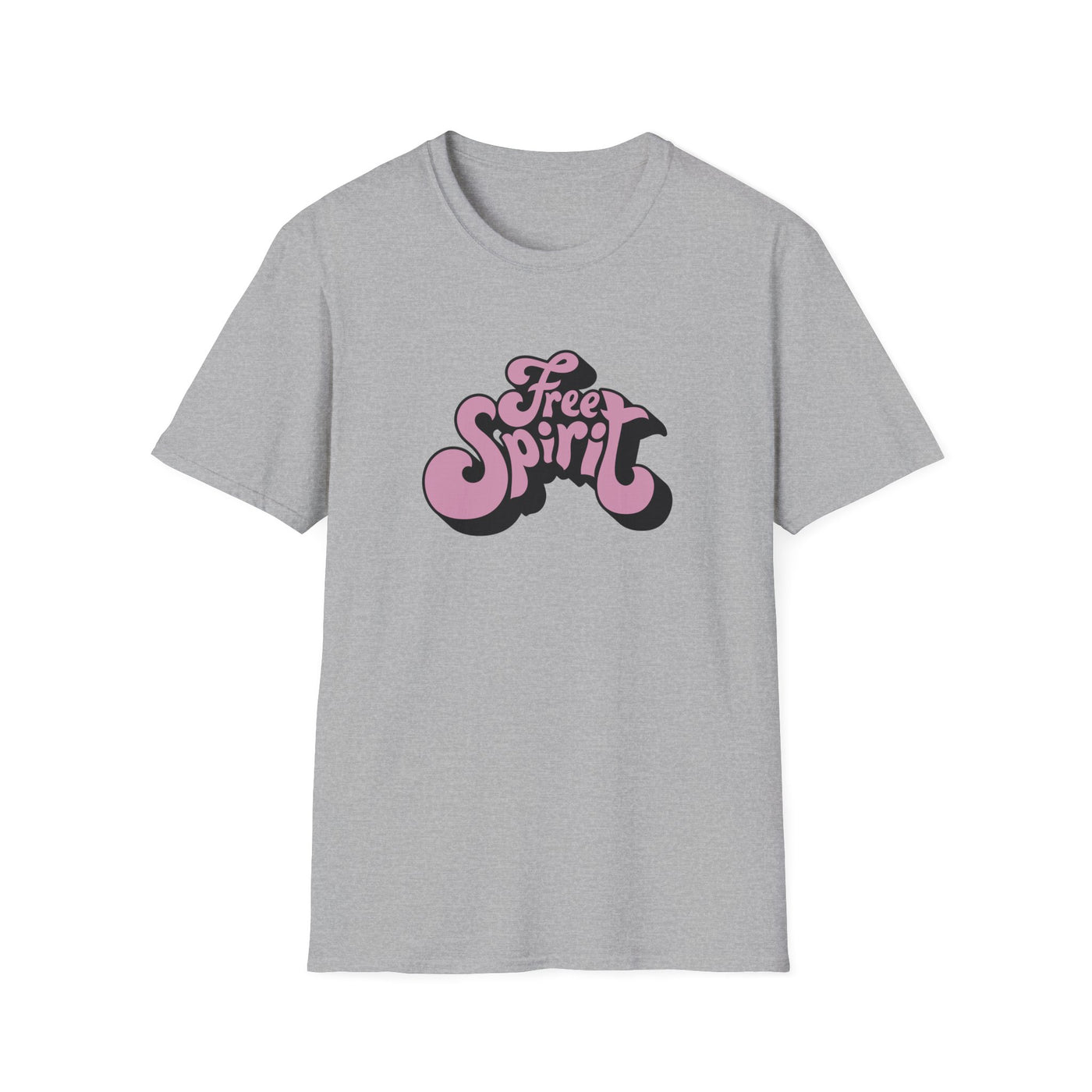 Free Spirit Groovy Graphic Tee - Retro Boho Lifestyle - Sinful Threads