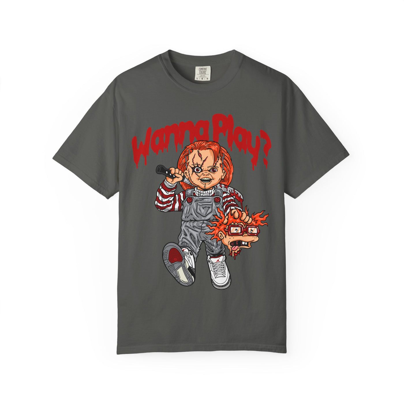 Chucky Doll Shirt - Wanna Play Horror Tee for Movie Fans - Sinful Threads
