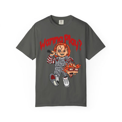 Chucky Doll Shirt - Wanna Play Horror Tee for Movie Fans - Sinful Threads