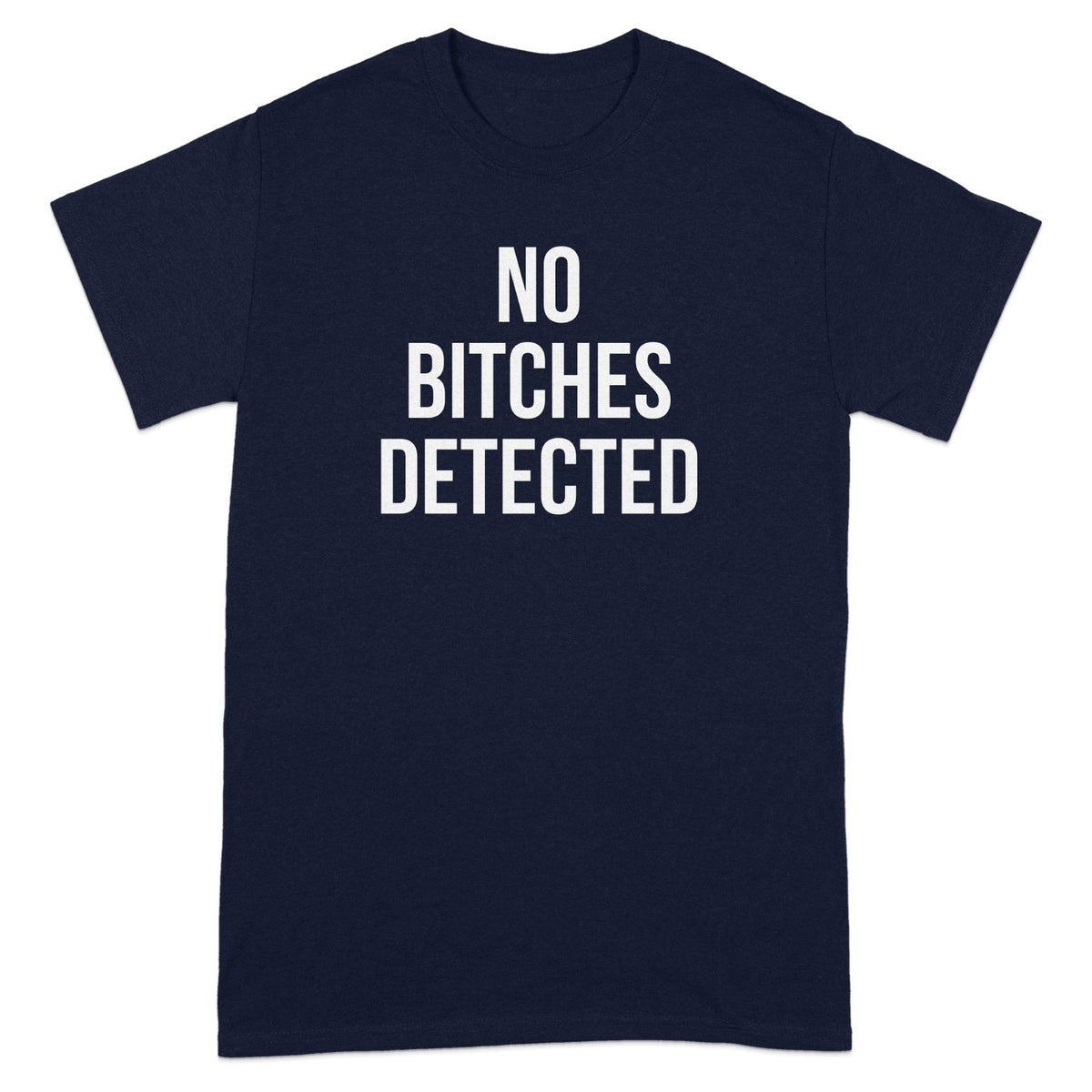 NO BITCHES DETECTED Statement T-Shirt product type