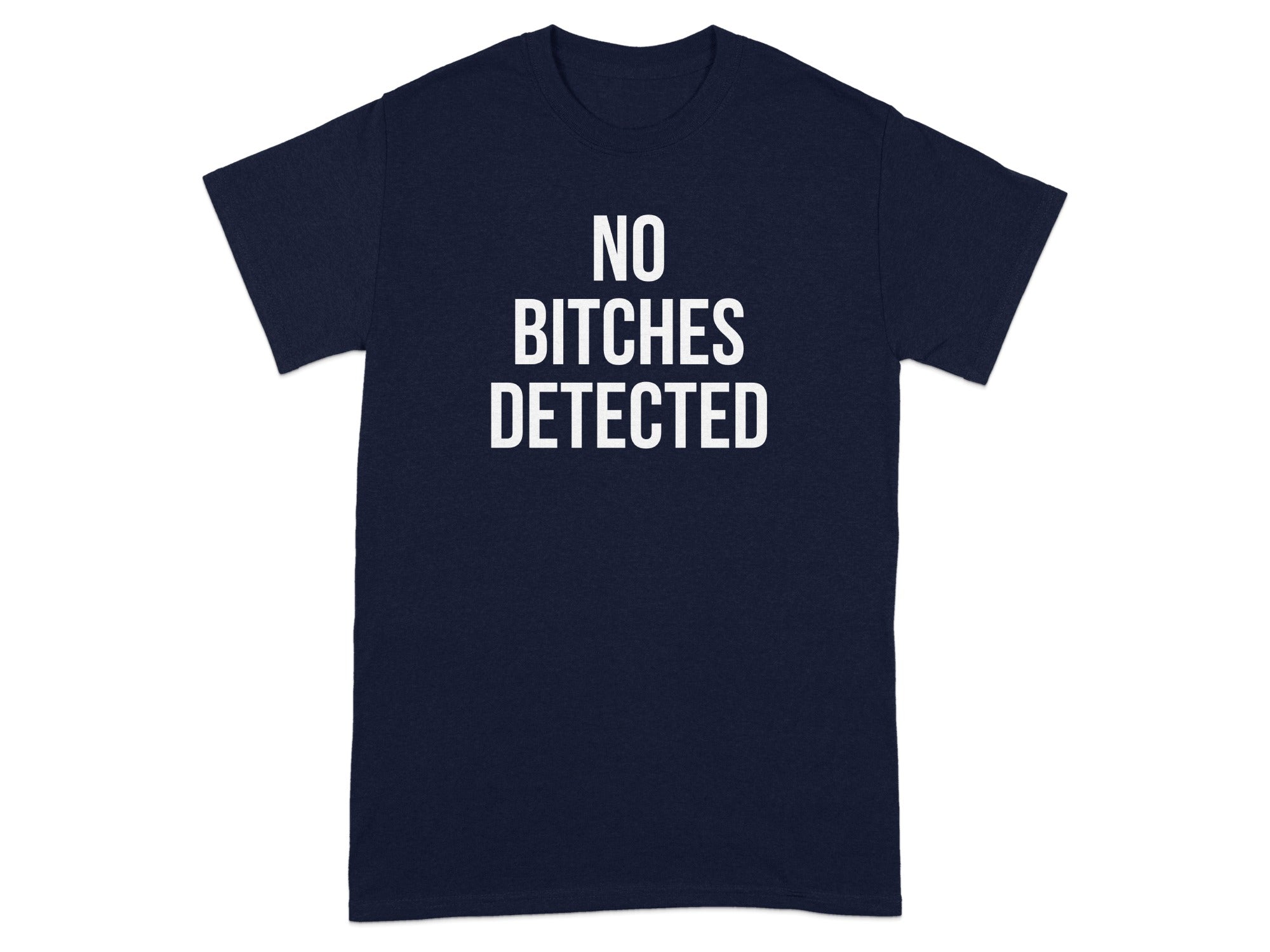 NO BITCHES DETECTED Statement T-Shirt product type