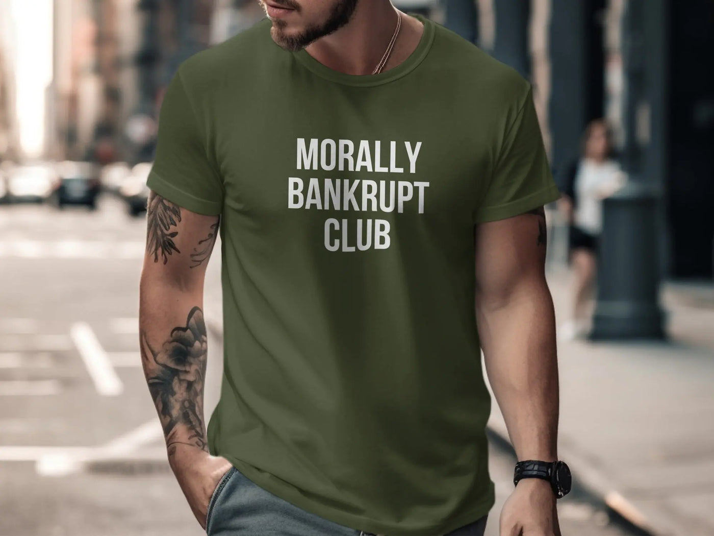 Morally Bankrupt Club Statement T-shirt product
