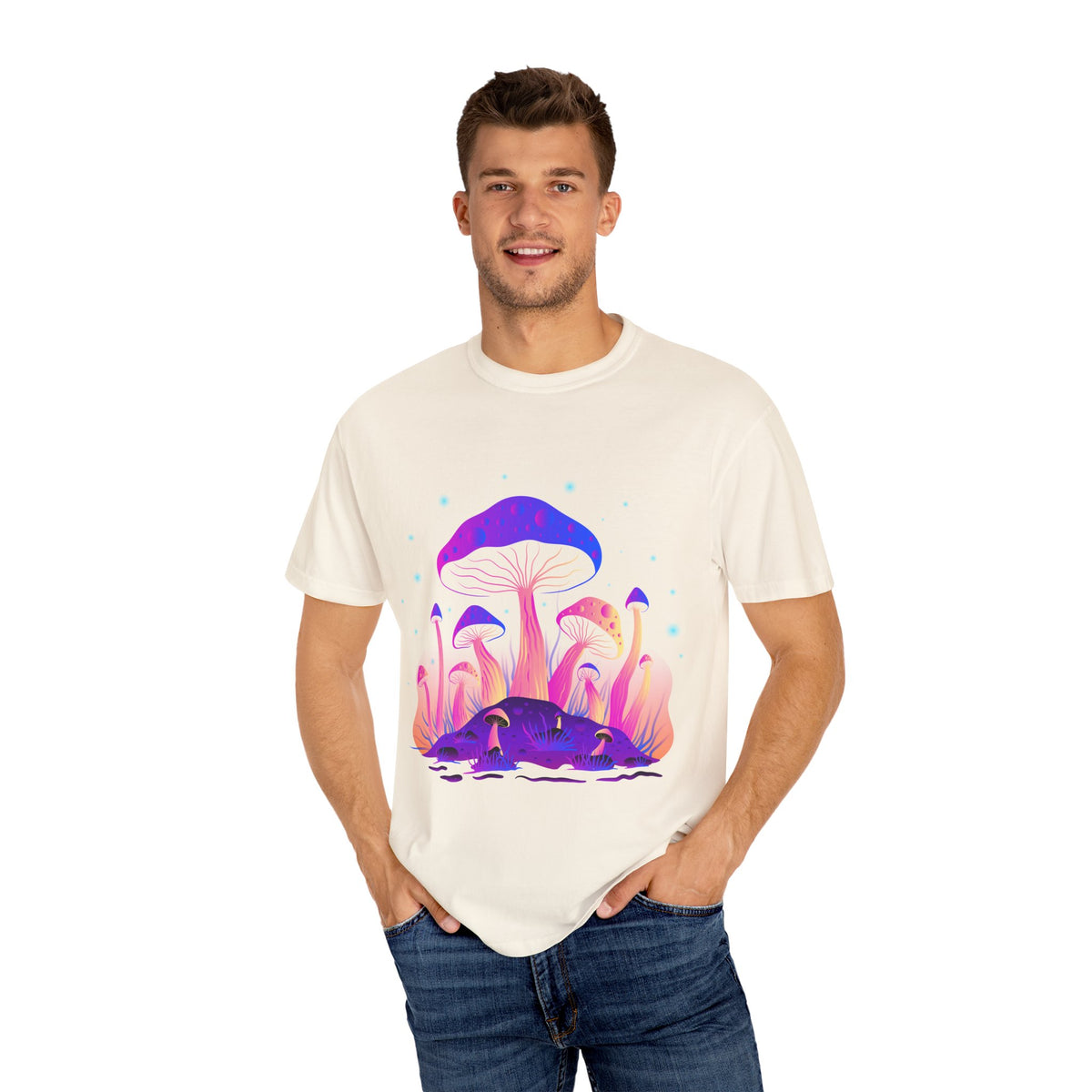 Psychedelic Mushroom Tee - Vibrant Trippy Fungi Art Gift