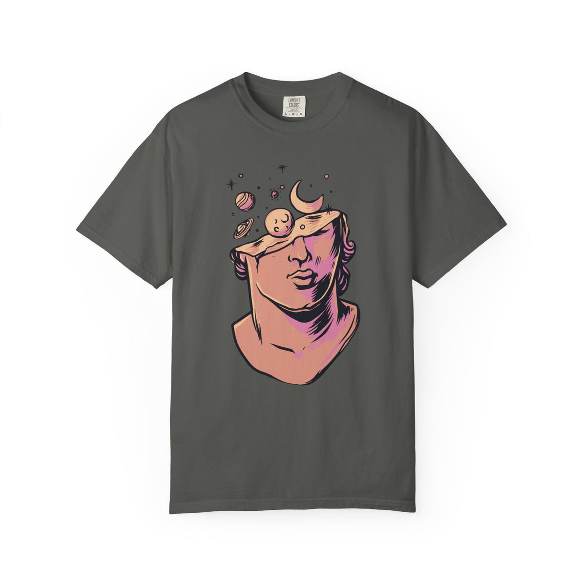 Celestial Space Bust Creative Unique Style T-Shirt - Sinful Threads