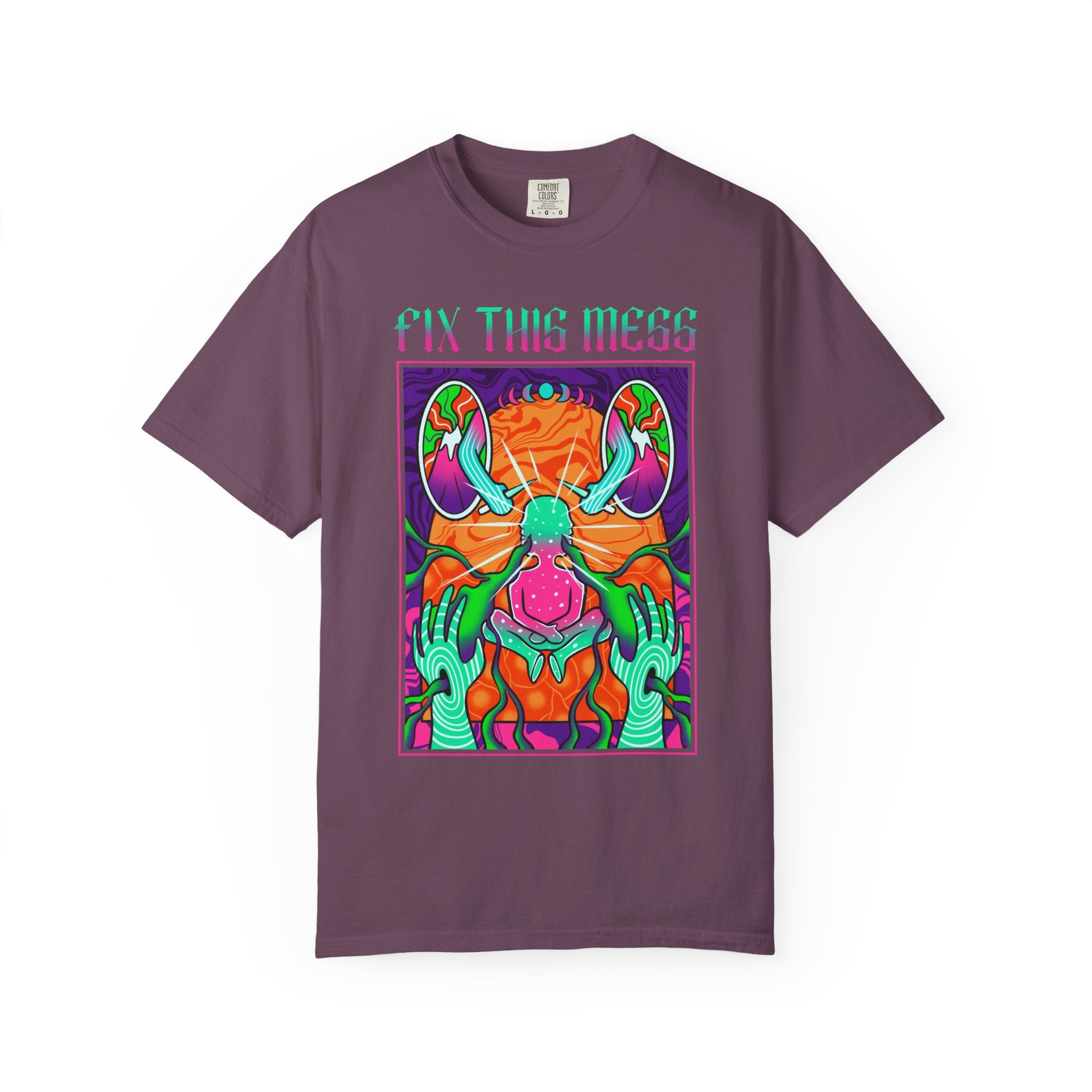 Psychedelic Art Tee - Trippy Design Tee - Surreal Art Gift - Sinful Threads