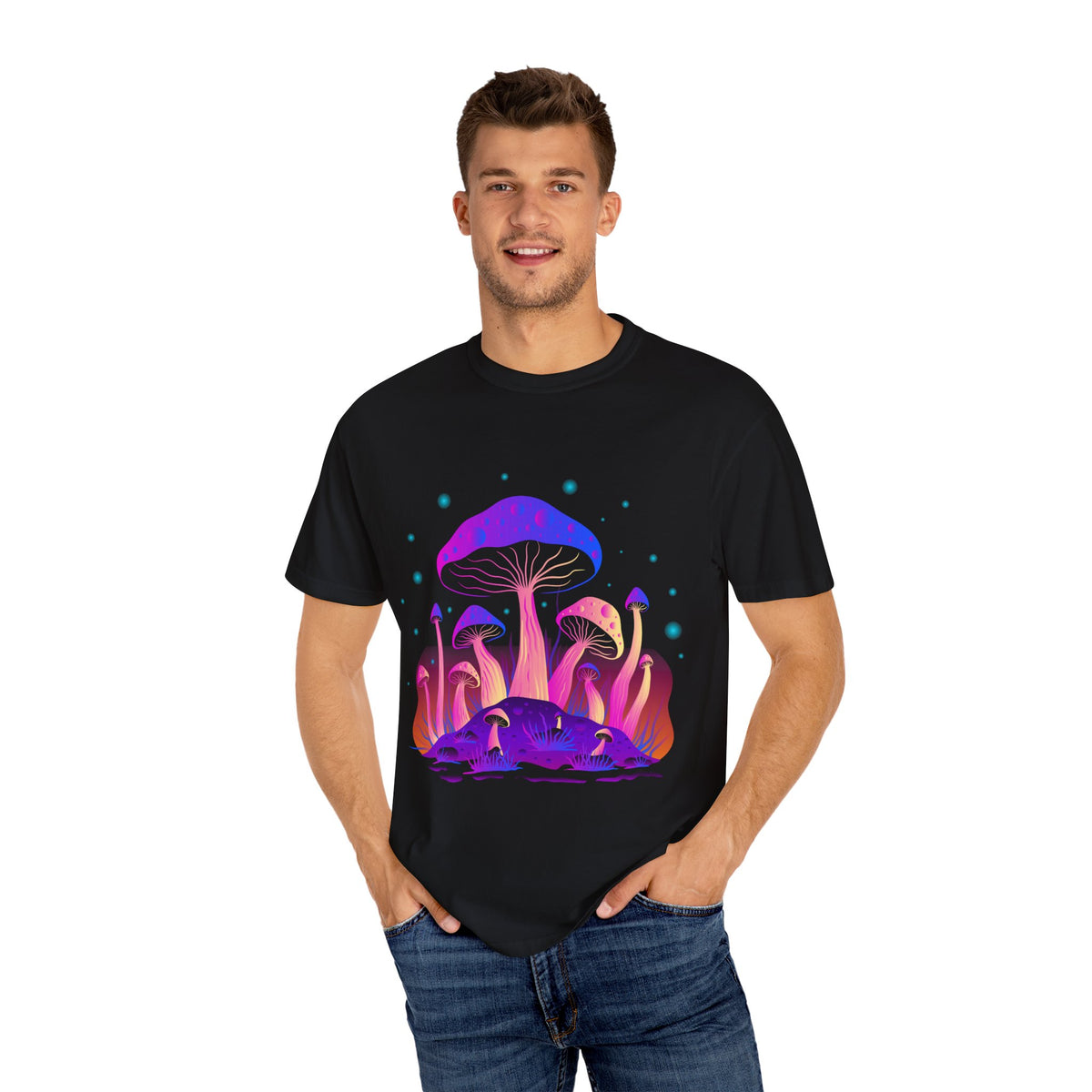 Psychedelic Mushroom Tee - Vibrant Trippy Fungi Art Gift