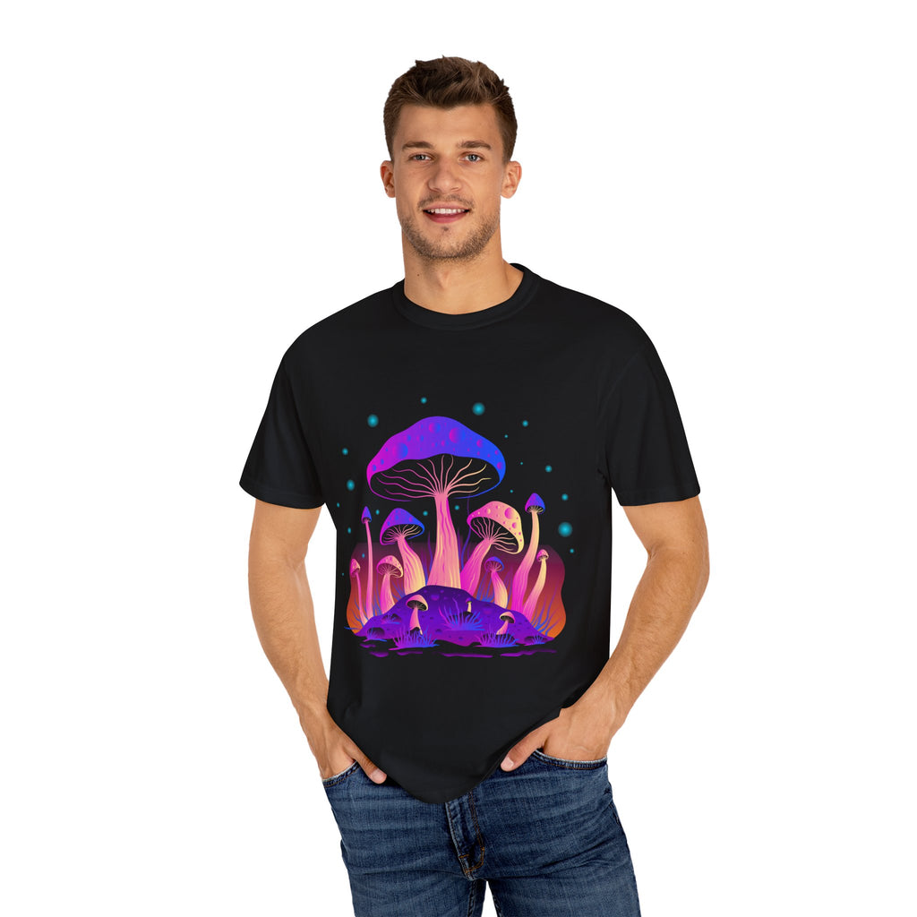 Psychedelic Mushroom Tee - Vibrant Trippy Fungi Art Gift - Sinful Threads