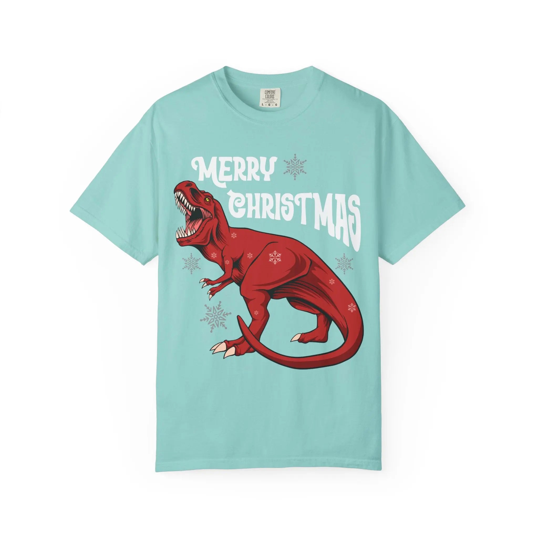 Christmas T Rex Tee - Funny Holiday Dinosaur Gift - Sinful Threads