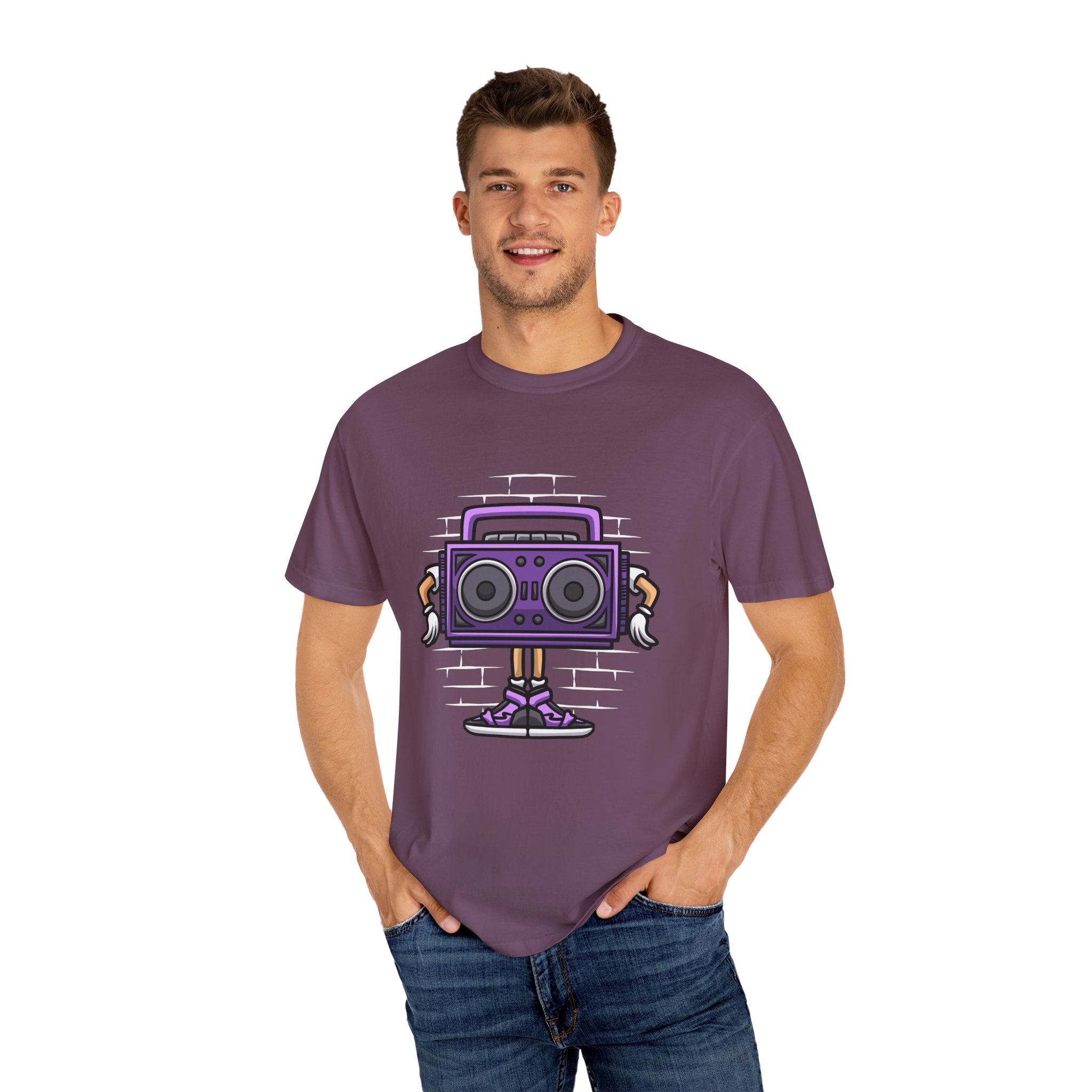 Retro Boombox Tee - Cartoon Radio Shirt - Vintage Gift - Sinful Threads