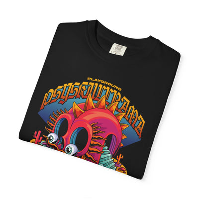 Surreal Skull Playground Tee – Weirdcore Skull Shirt – Colorful Art - Sinful Threads