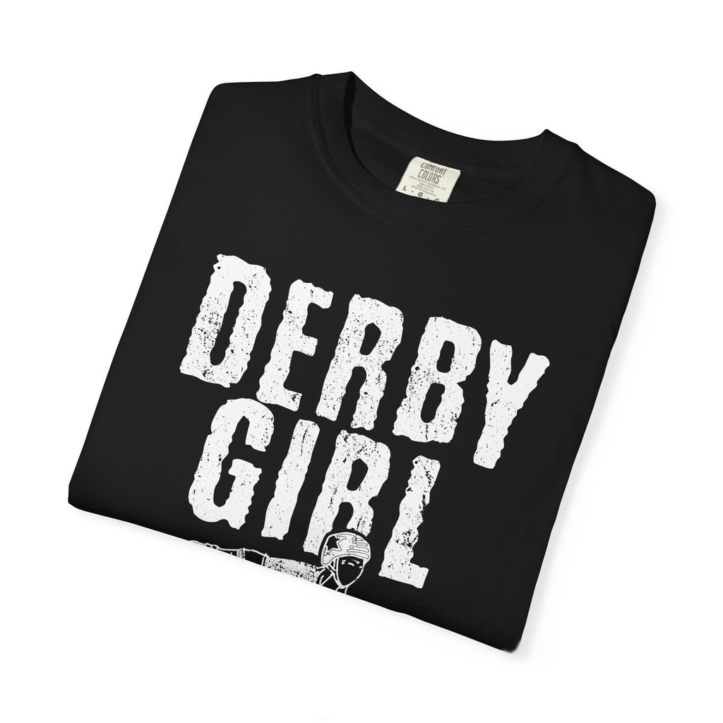Derby Girl Skater Illustration Sports Design T-Shirt - Sinful Threads