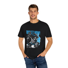 Rocket Now Cartoon Graphic Unisex Relaxed Fit T-Shirt - Sinful Threads