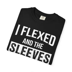 I Flexed Sleeves Statement T-Shirt - Premium Gym Humor Tee