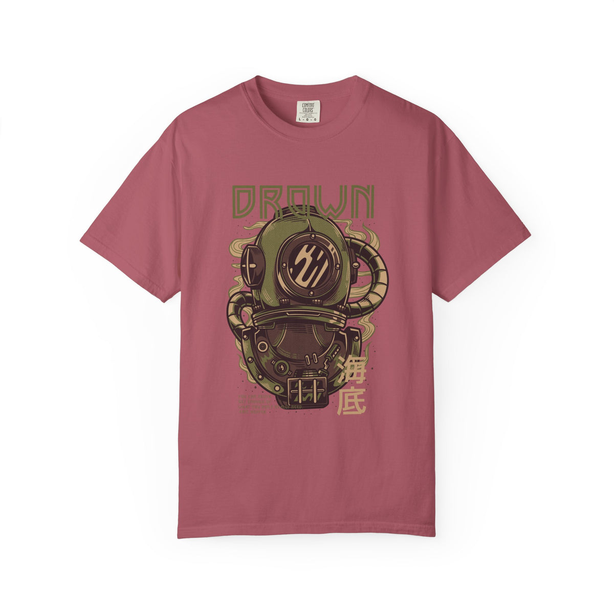 Drown Deep Sea Diver With Quote Graphic Cool Design T-Shirt