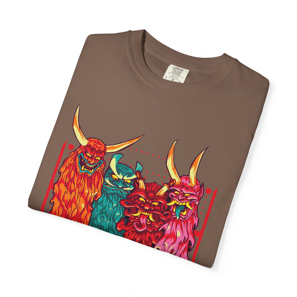 Oni T Shirt - Samurai Tee with Bold Japanese Design - Sinful Threads