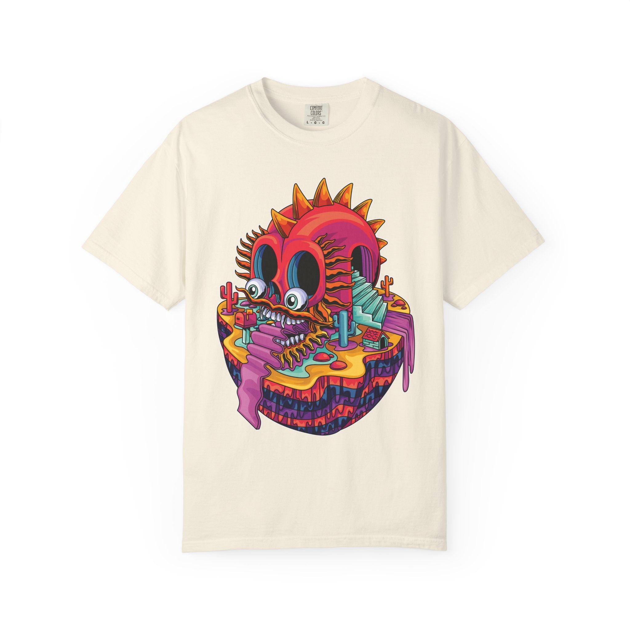 Fantasy Dragon Tee - Psychedelic Monument Valley Art Shirt - Sinful Threads