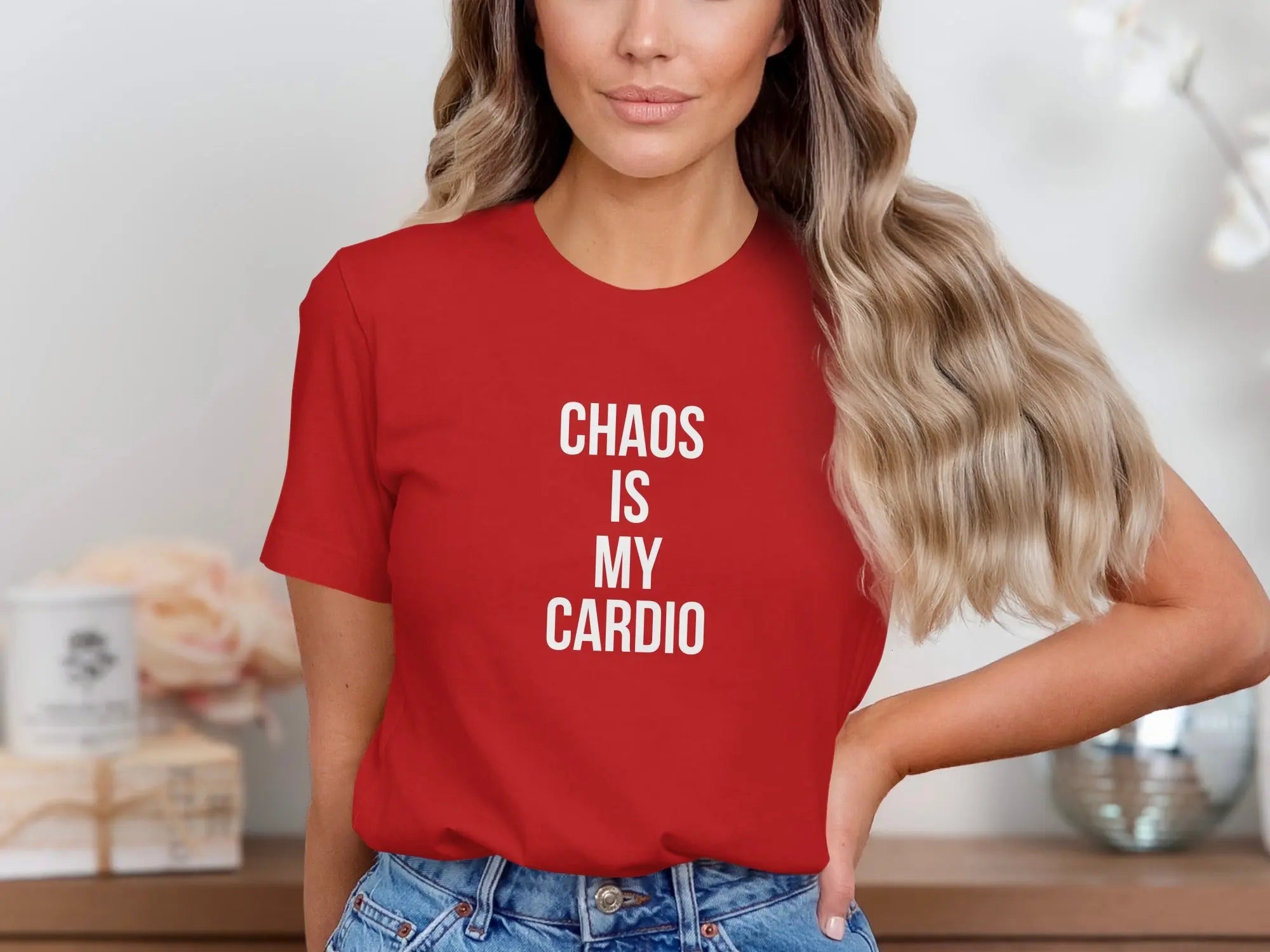 Chaos Is My Cardio Statement T-Shirt product