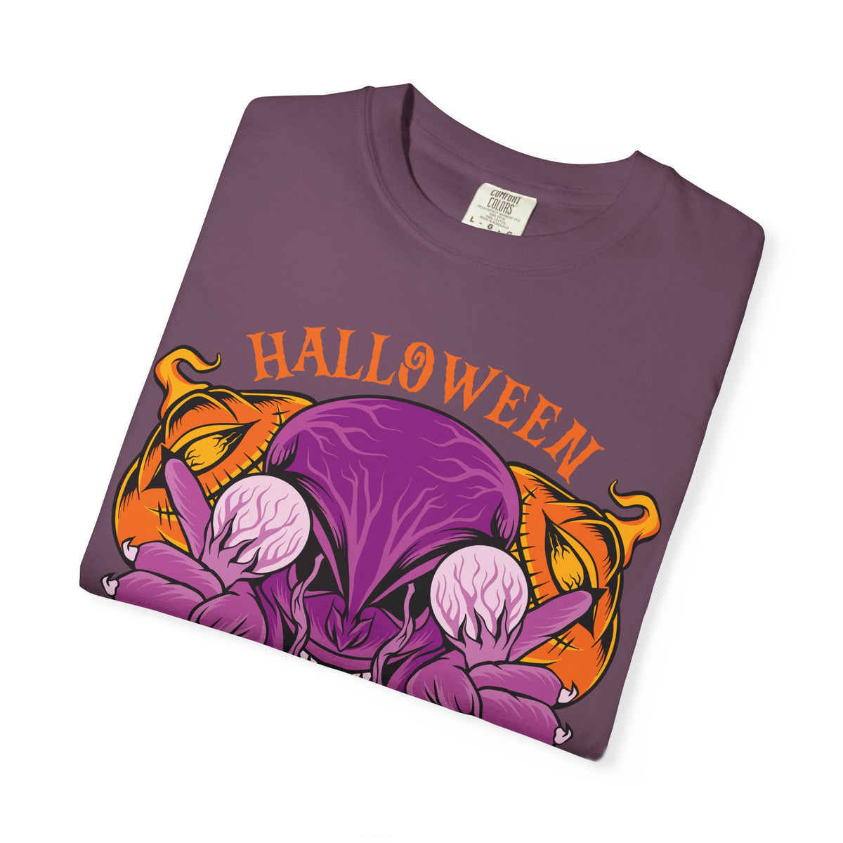 Monster pumpkin shirt - Purple Spooky Tee - Creepy Gift