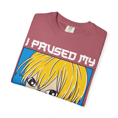 Paused Anime Shirt – Graphic Meme Tee