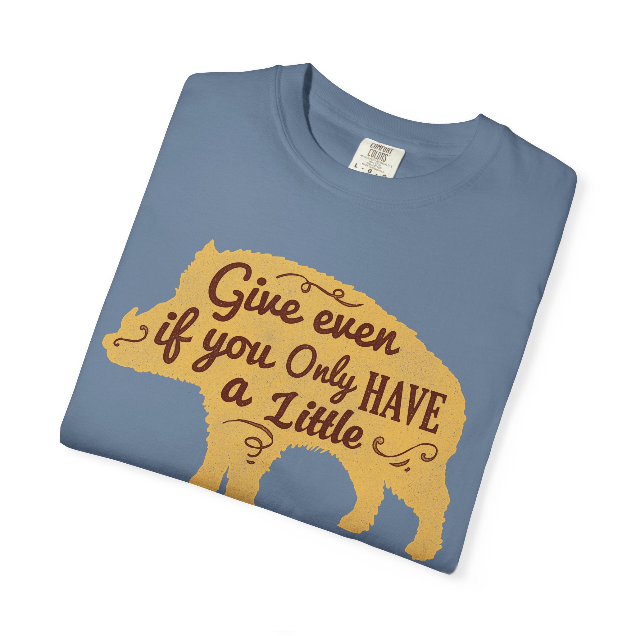 Give Even if You Only Have a Little Boar Silhouette T-Shirt - Sinful Threads
