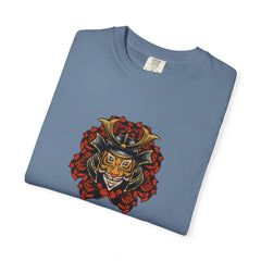 Samurai Tiger Shirt - Japanese Floral Tee - Cool Art Gift
