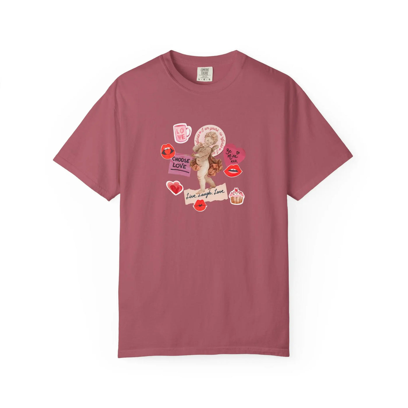 Romantic Graphic Cupid Love Quotes Valentine T-Shirt - Sinful Threads