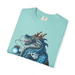 Eastern Dragon Tee - Blue Fantasy Mythical Creature Gift
