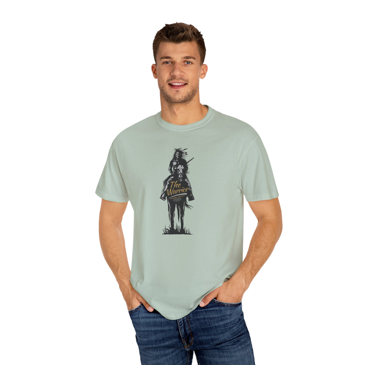 The Warrior Original Hunter with Horse Graphic T-Shirt