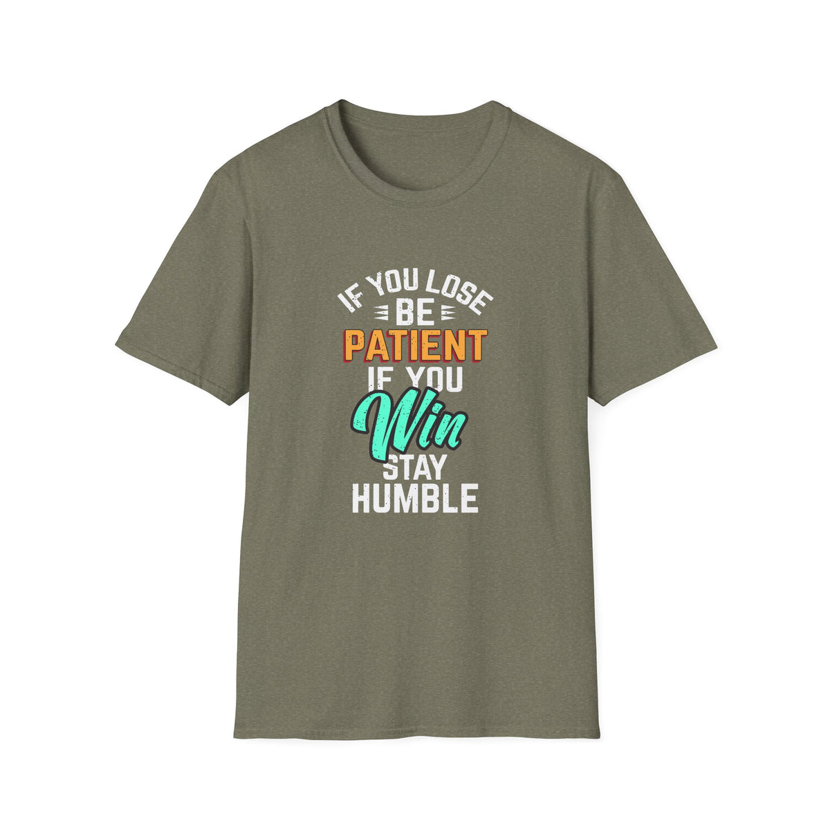Patient Humble Mindset Shirt - Sports Character Wisdom Tee