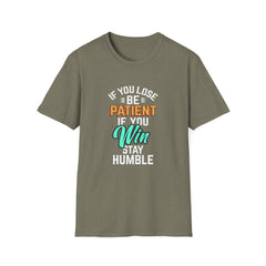 Patient Humble Mindset Shirt - Sports Character Wisdom Tee