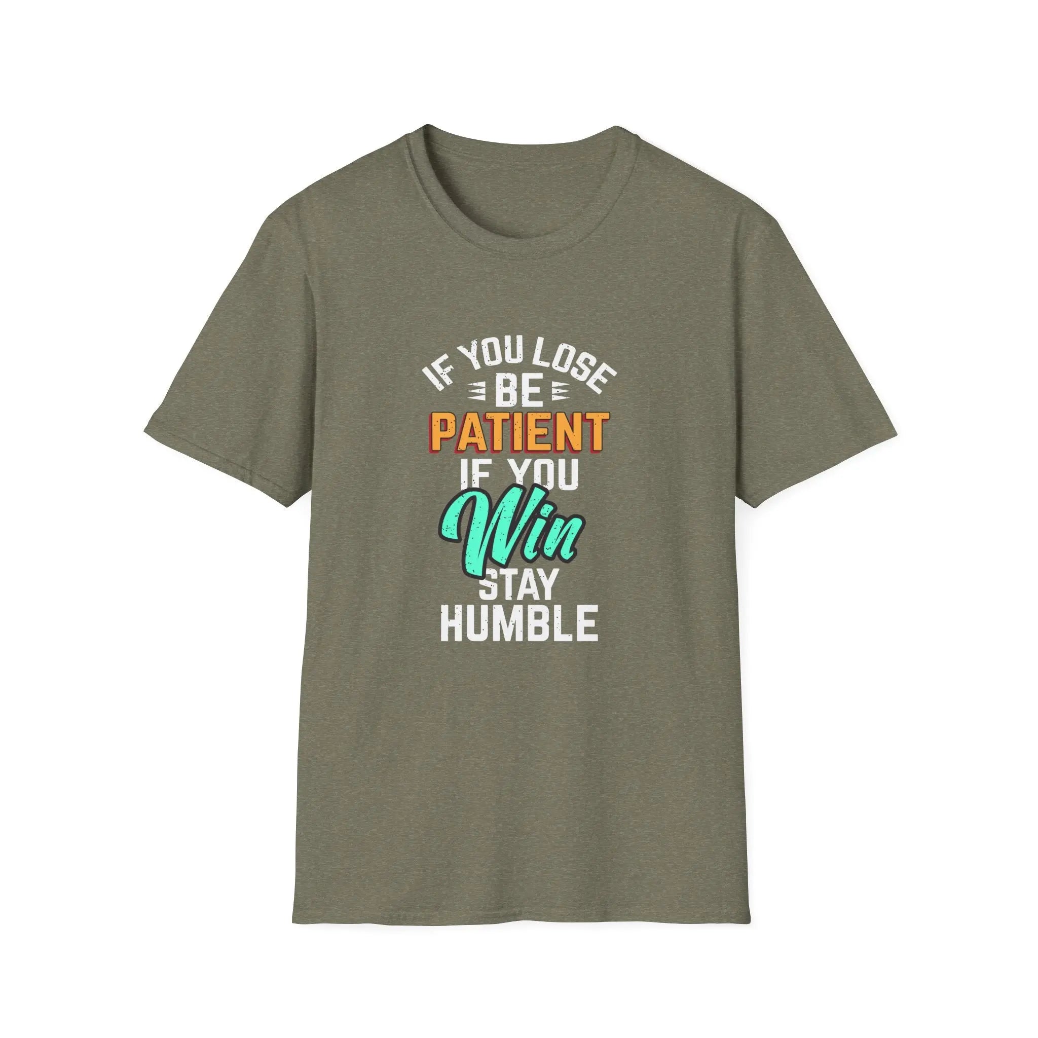 Patient Humble Mindset Shirt - Sports Character Wisdom Tee - Sinful Threads