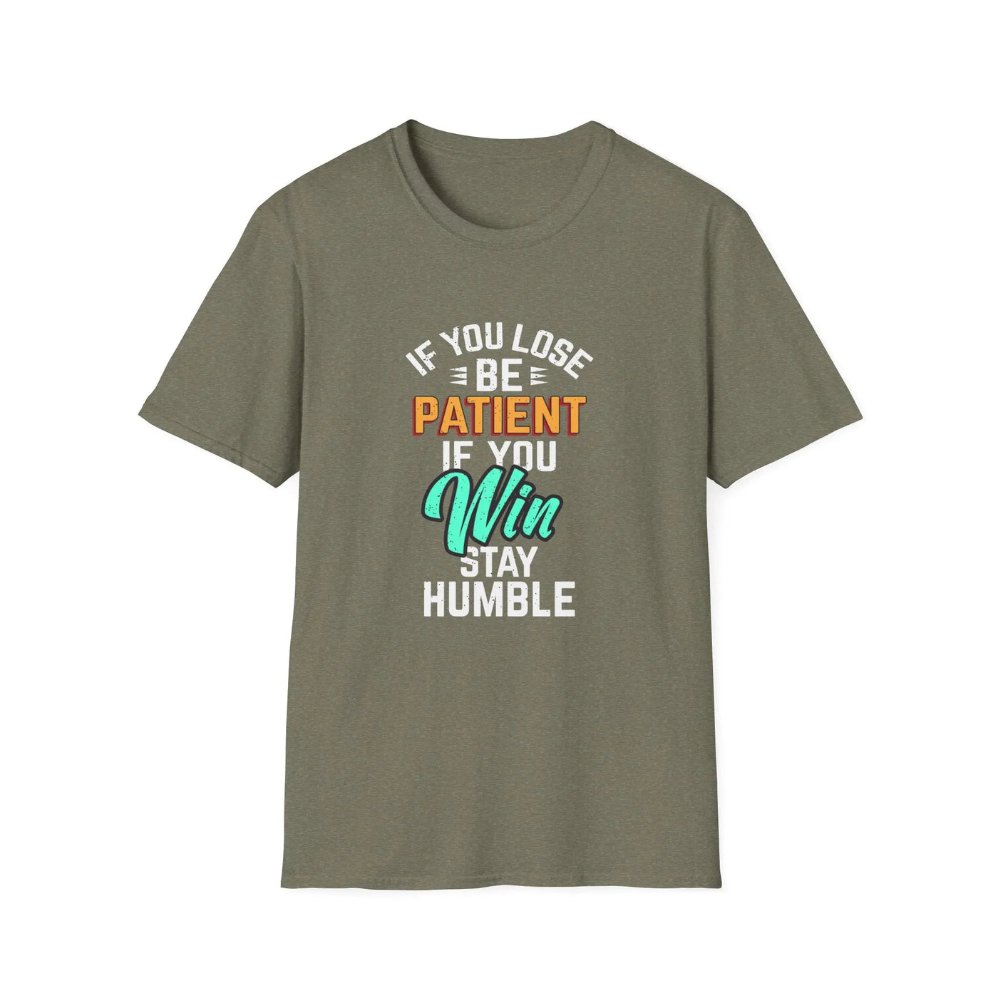 Patient Humble Mindset Shirt - Sports Character Wisdom Tee - Sinful Threads