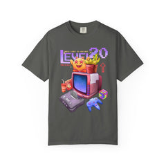 Retro Gaming Tee - Level 20 Pixel - 90s Birthday Gift
