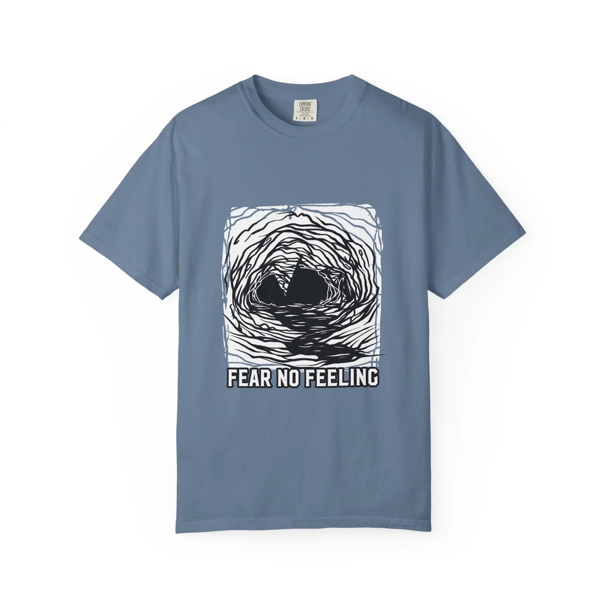 Fear No Feeling Artistic Design Graphic T-Shirt - Sinful Threads