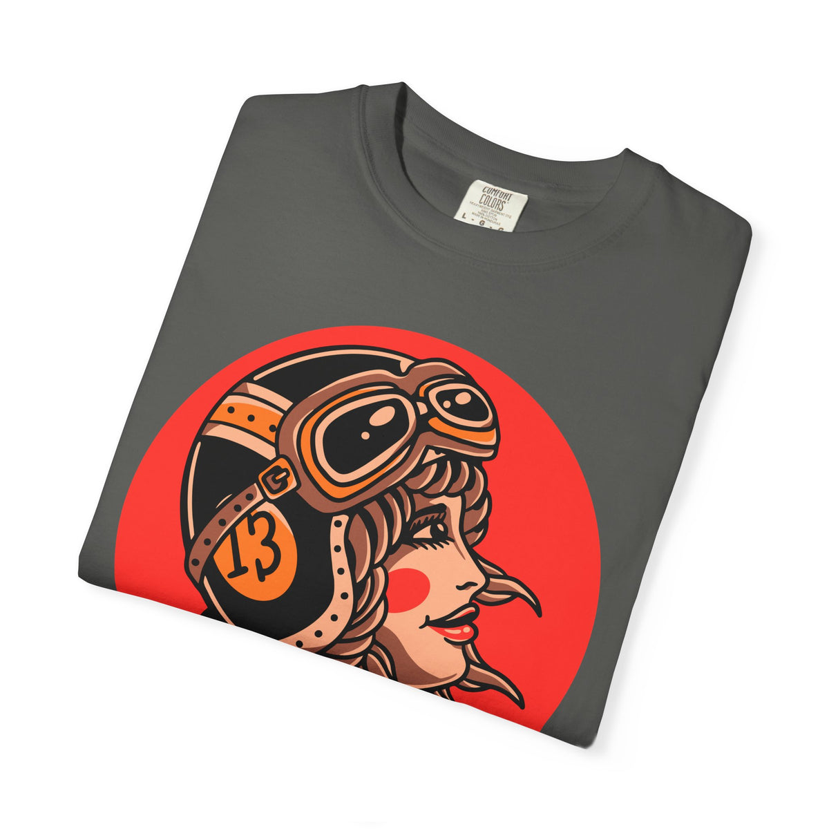 Biker Girl Shirt - Tattoo Flower Tee - Motorcycle Art Gift