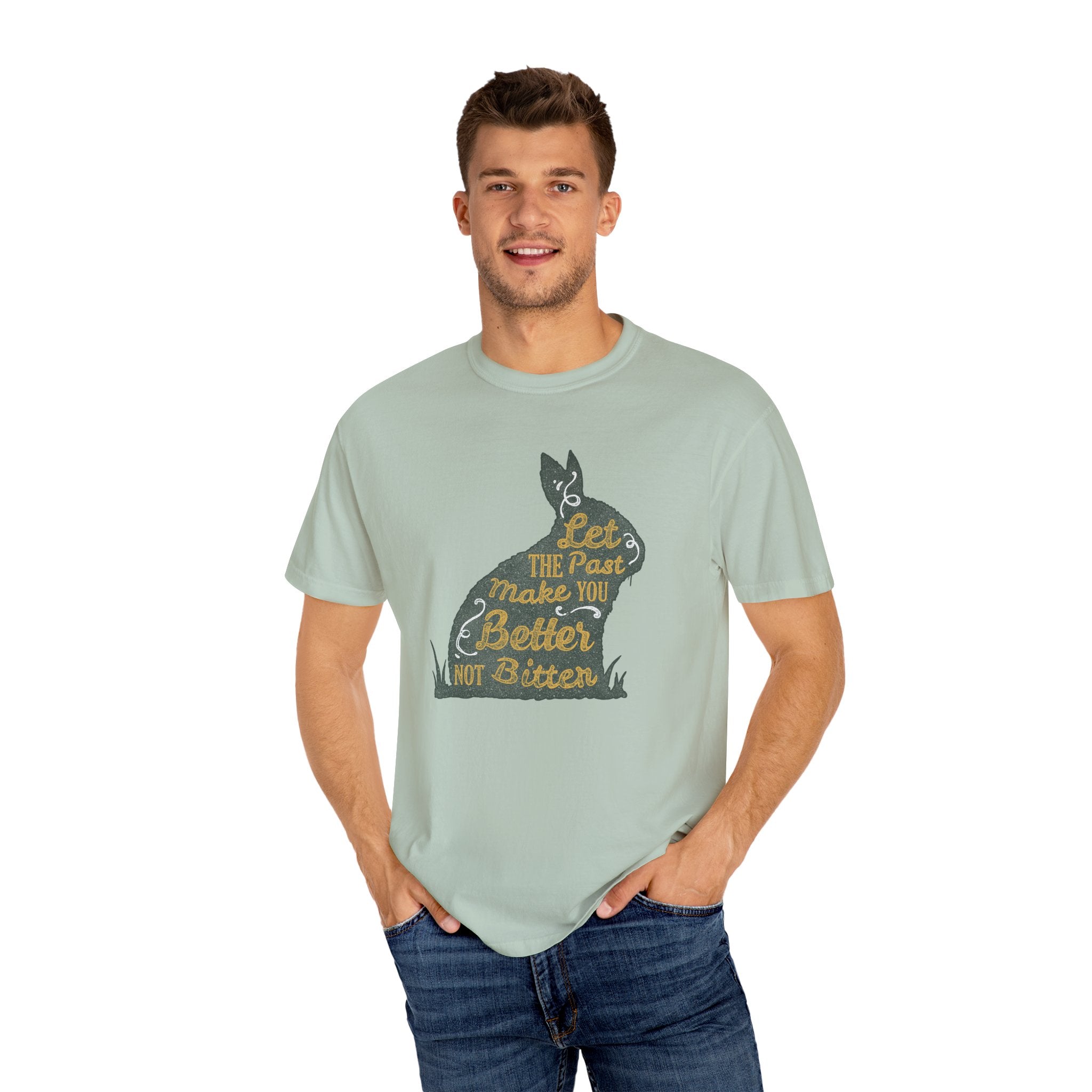 Let the Past Make You Better Graphic on Rabbit T-Shirt - Sinful Threads