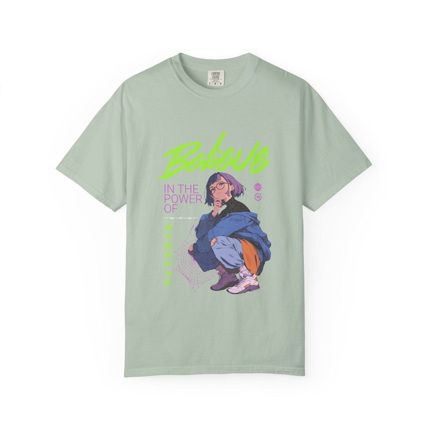 Kawaii Anime Tee - Believe Y2K Girl Design - Cute Gift - Sinful Threads