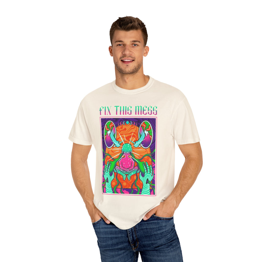 Psychedelic Art Tee - Trippy Design Tee - Surreal Art Gift - Sinful Threads