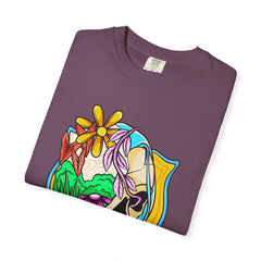 Floral Skull Shirt - Gothic Botanical Tee - Surreal Art