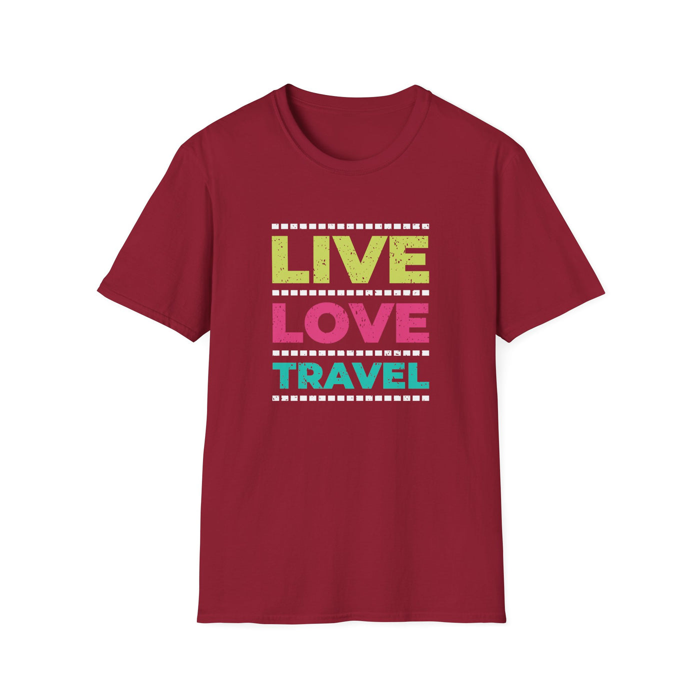 Cool Travel Shirt - Live Love Travel Lifestyle Tee Gift - Sinful Threads