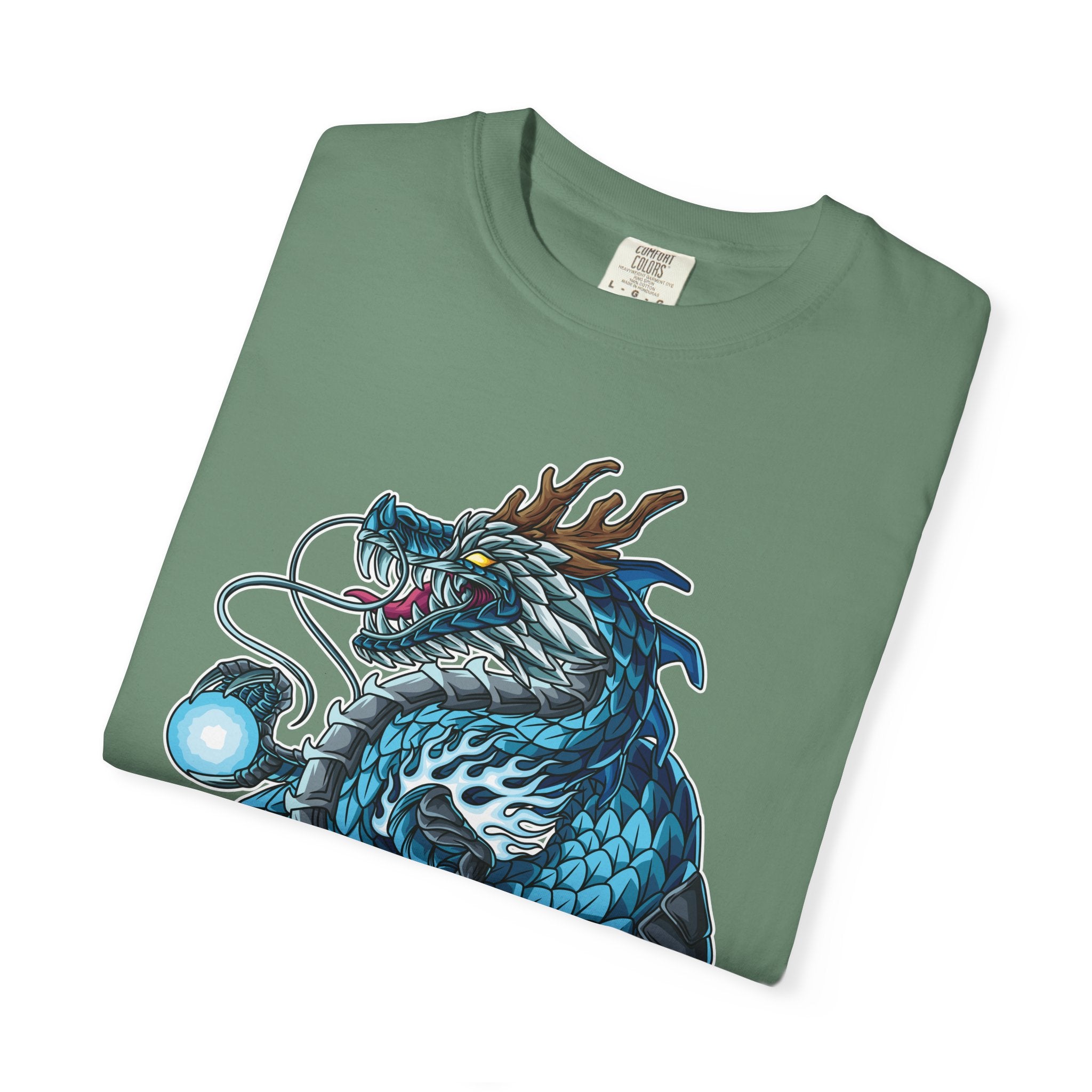 Eastern Dragon Tee - Blue Fantasy Mythical Creature Gift - Sinful Threads
