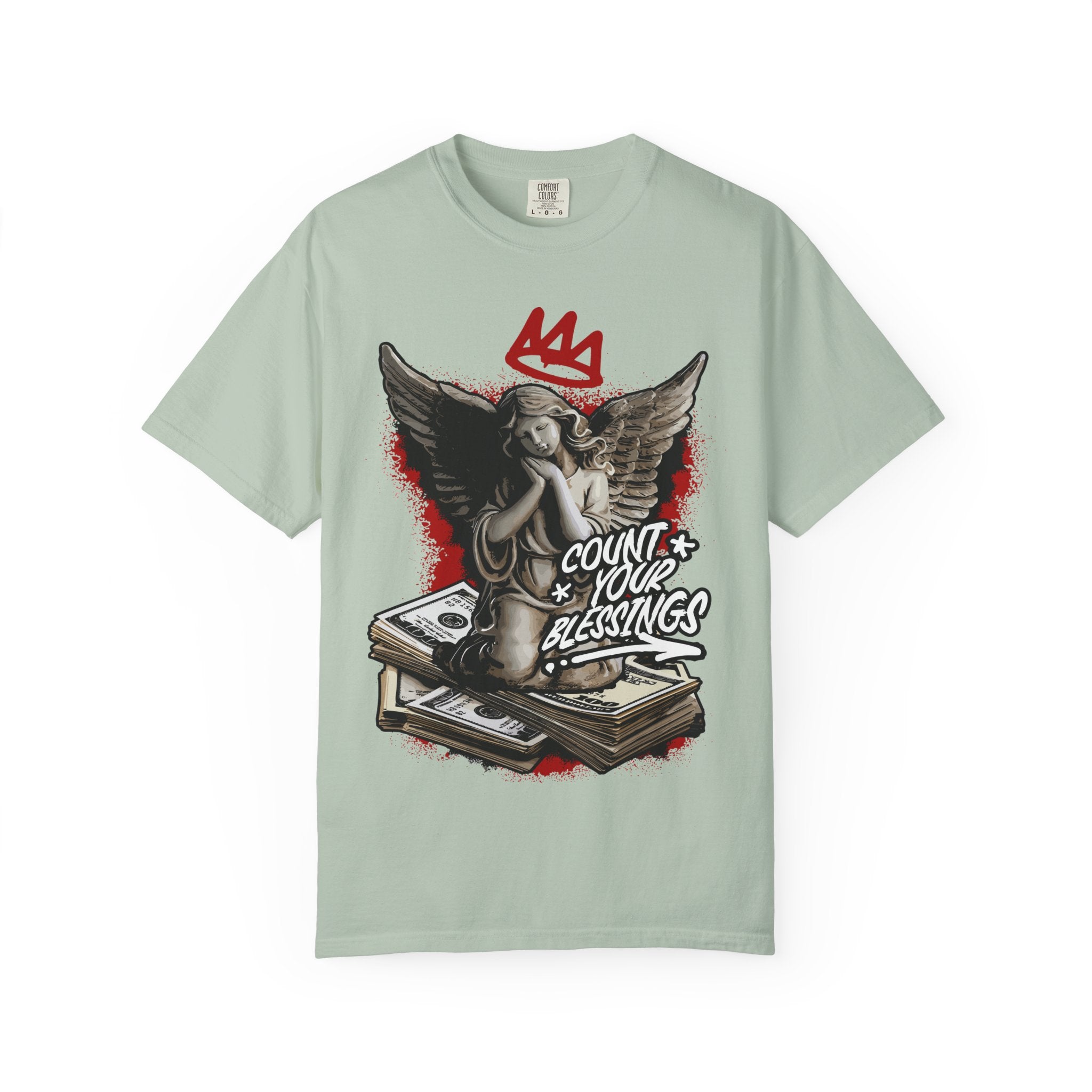 Count Your Blessings Angel Tee – Crown Inspired Shirt - Sinful Threads