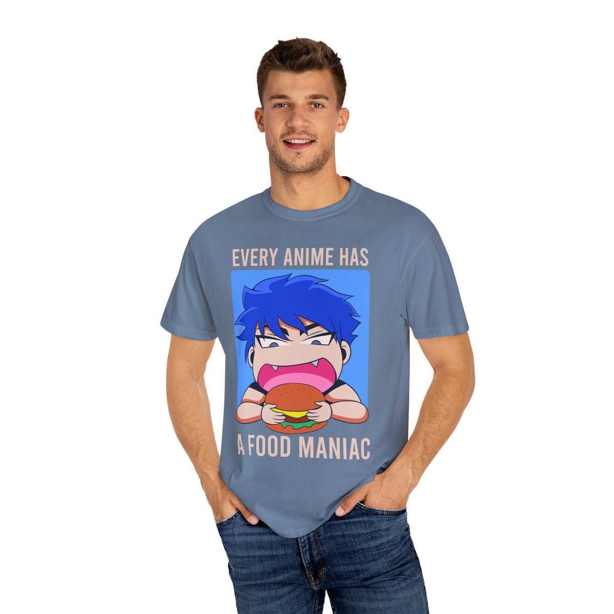 Otaku Graphic Tee - Anime Food Maniac Shirt - Foodie Gift
