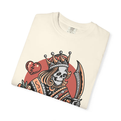 Skull King Hearts Shirt - Playing Card Tee, Unique Poker Gift - Sinful Threads