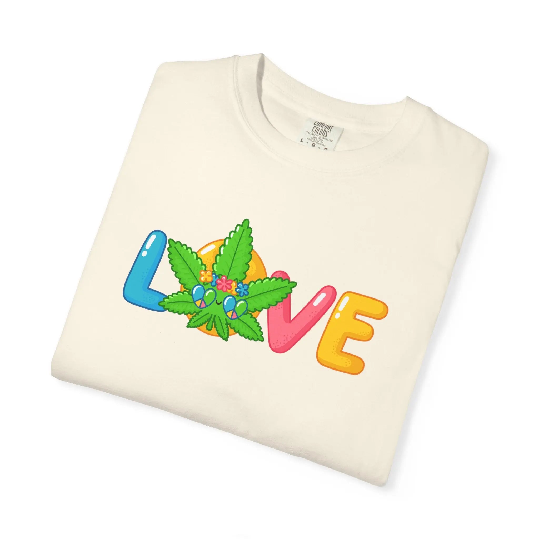 Love Stoner Graphic Shirt - Buy Minimalist Cannabis Valentine Gift - Sinful Threads