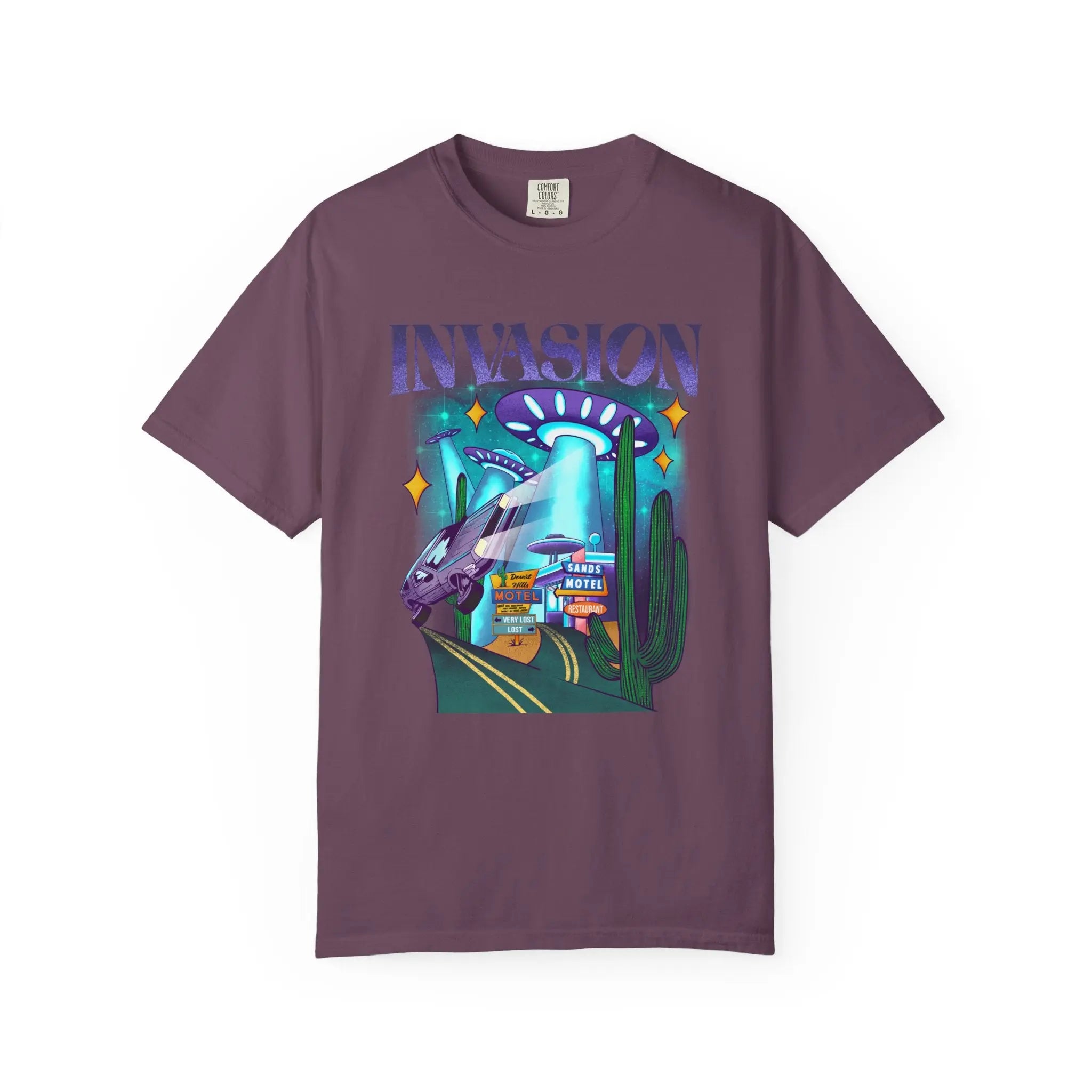 Alien Abduction Shirt – Desert Motel UFO Tee Retro Sci-Fi - Sinful Threads