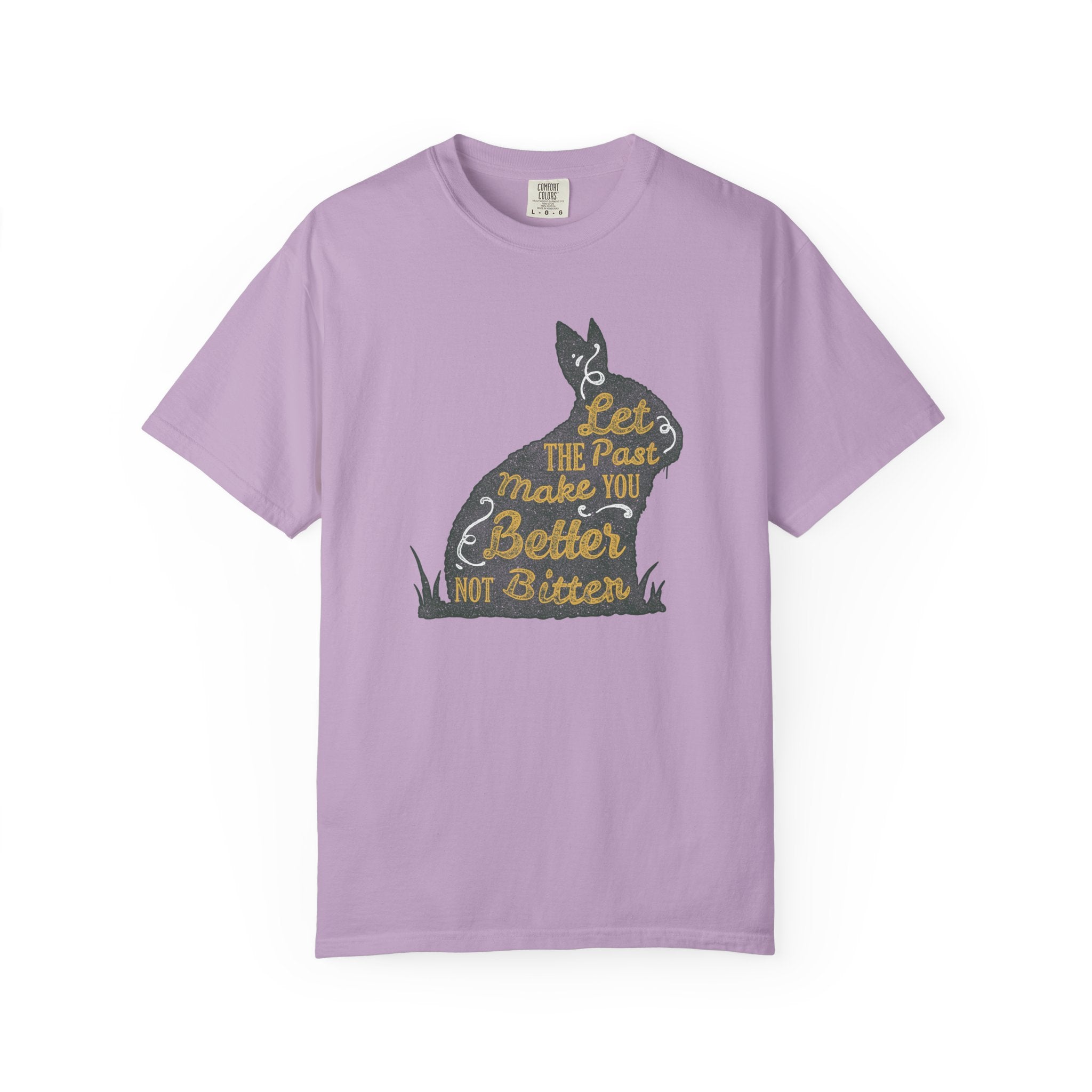 Let the Past Make You Better Graphic on Rabbit T-Shirt - Sinful Threads