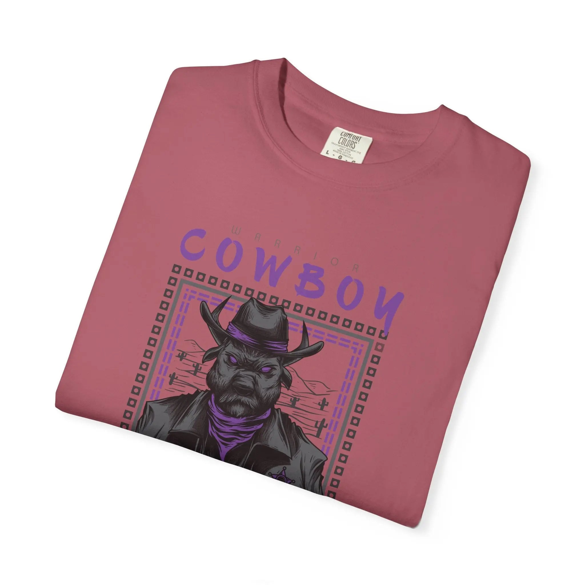 Warrior Cowboy Graphic Unisex Relaxed Fit T-Shirt - Sinful Threads