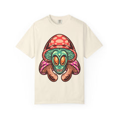 Psychedelic Graphic Tee - Trippy Mushroom Tee - Alien Art Gift