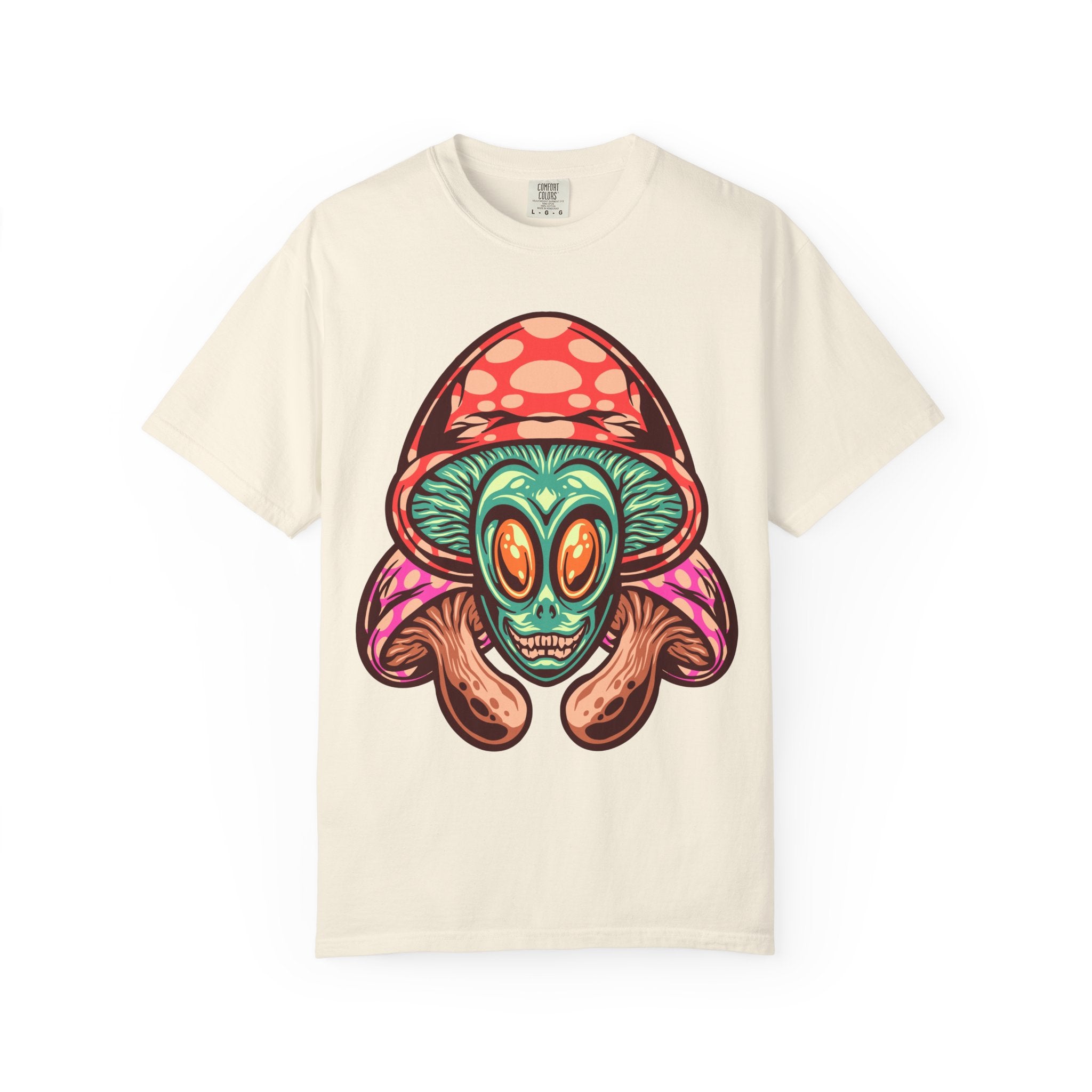 Psychedelic Graphic Tee - Trippy Mushroom Tee - Alien Art Gift - Sinful Threads